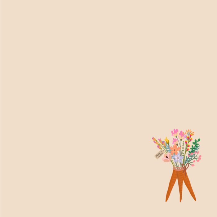 Greetz | Paaskaart | Wortel | Bloemen