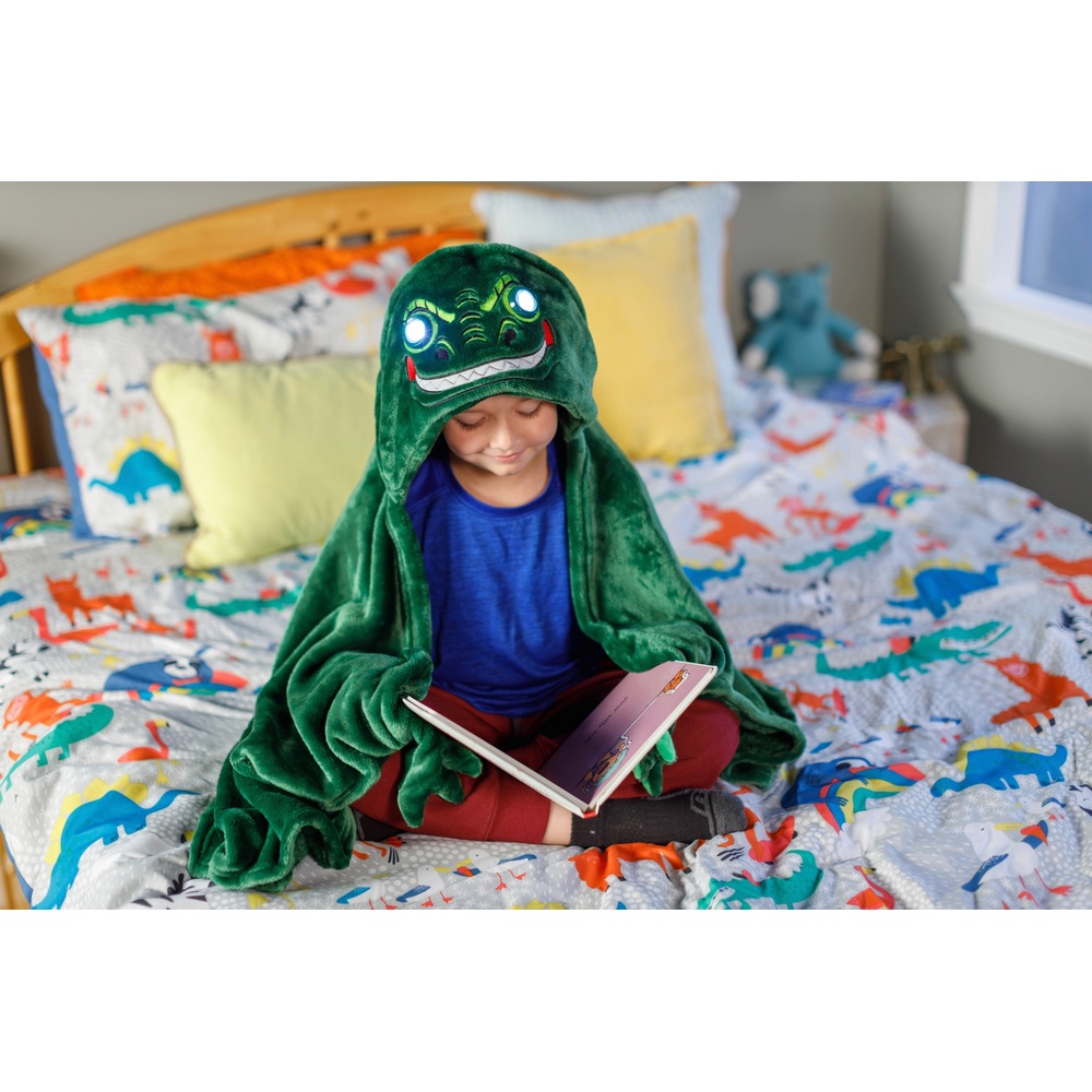Leuchtdecke mit LED-Augen und Dinosaurier-Motiv