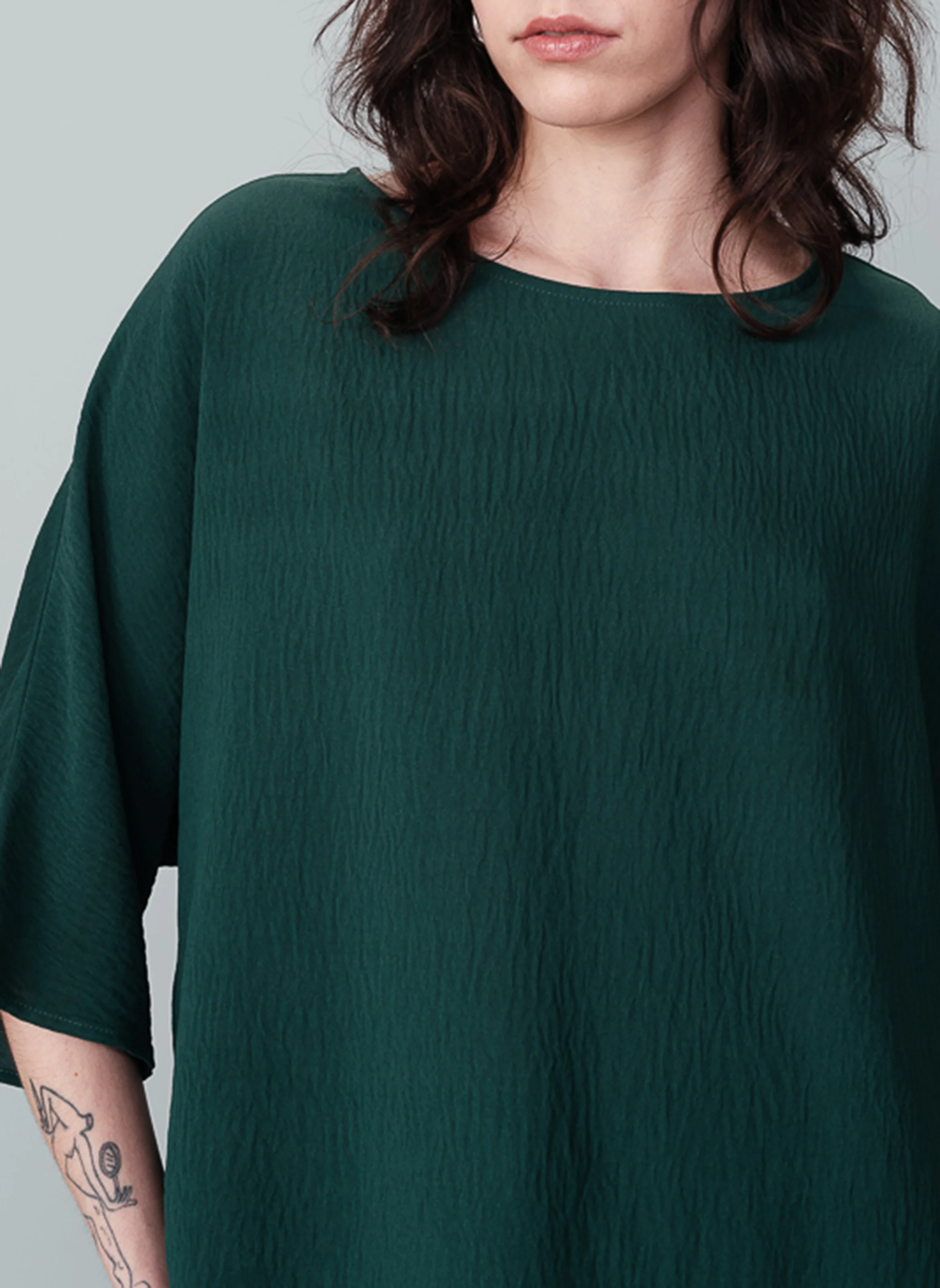 NAVEL - Top col rond ample | Vert