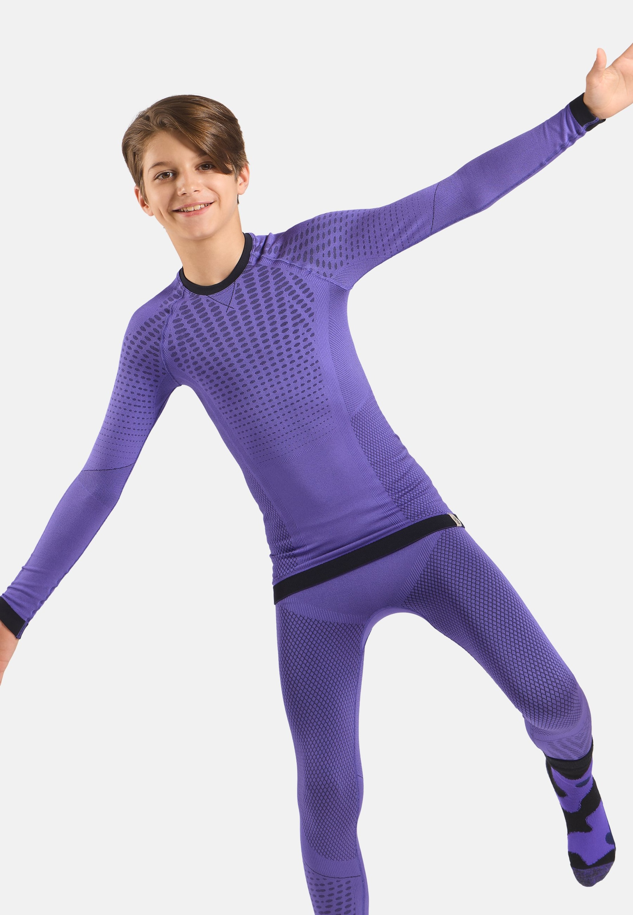 Evolution Warm Base Layer Langarmshirt in afterparty - black