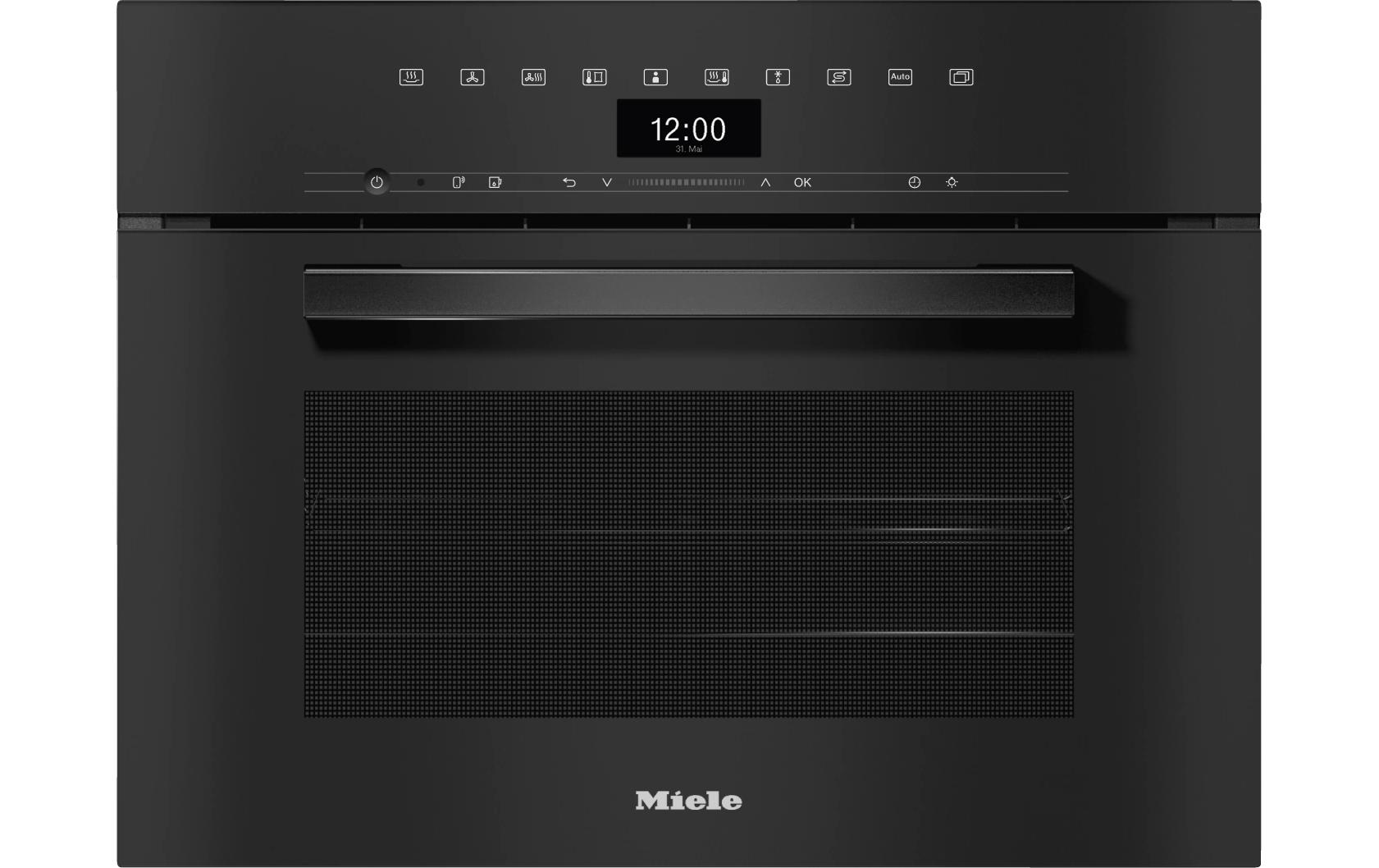 Einbaudampfbackofen DGC 7445 HC Pro Schwarz A+<br>Kompakt-Dampfbackofen mit Frisch- und Abwasseranschluss