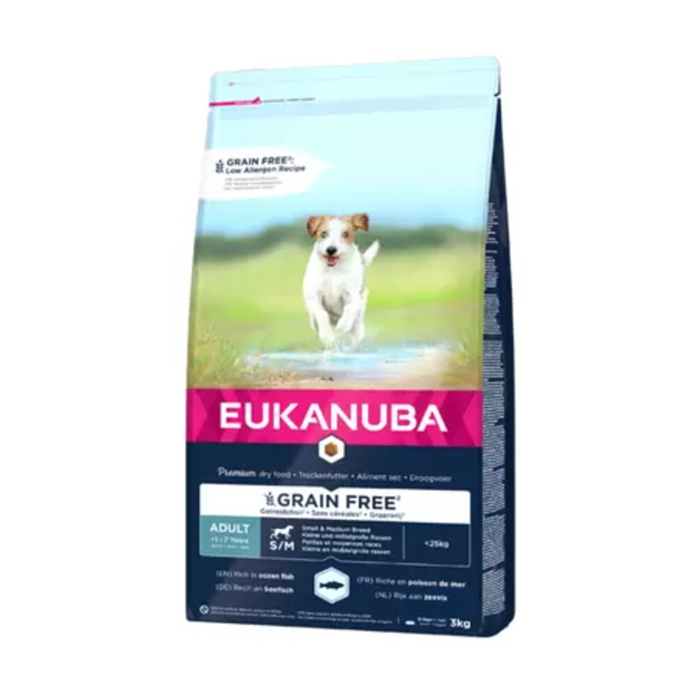 Eukanuba Dog Adult Small - Medium Graanvrij Vis12 kg