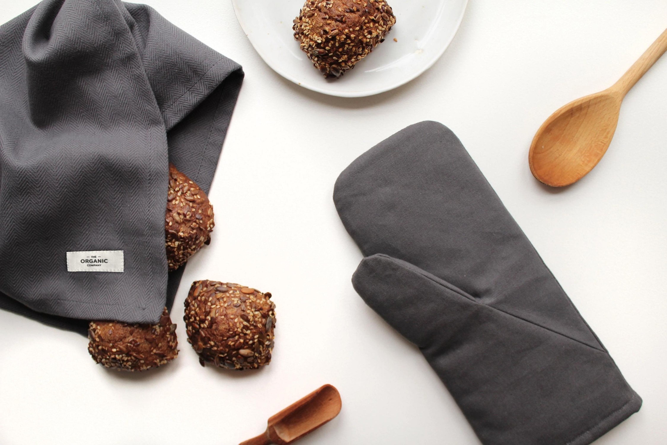 The Organic Company Ofenhandschuhe Oven Mitts Dark Grey