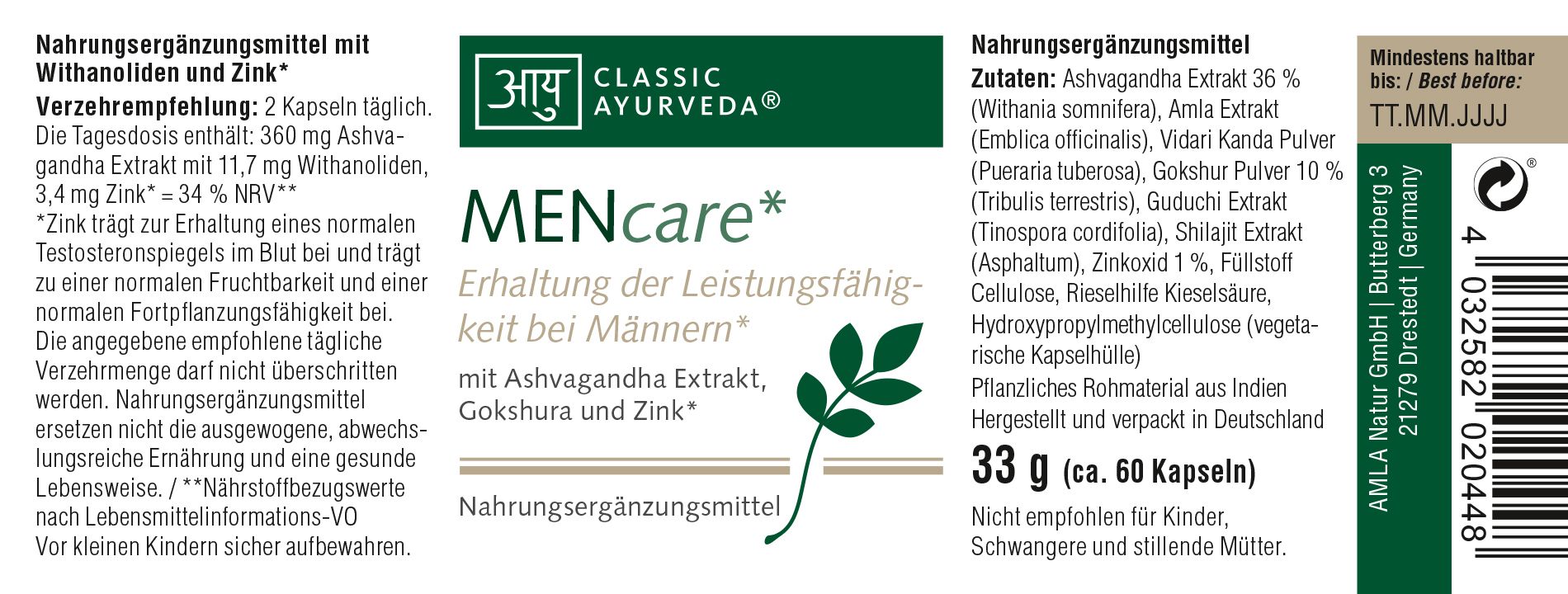 Classic Ayurveda - MENcare*