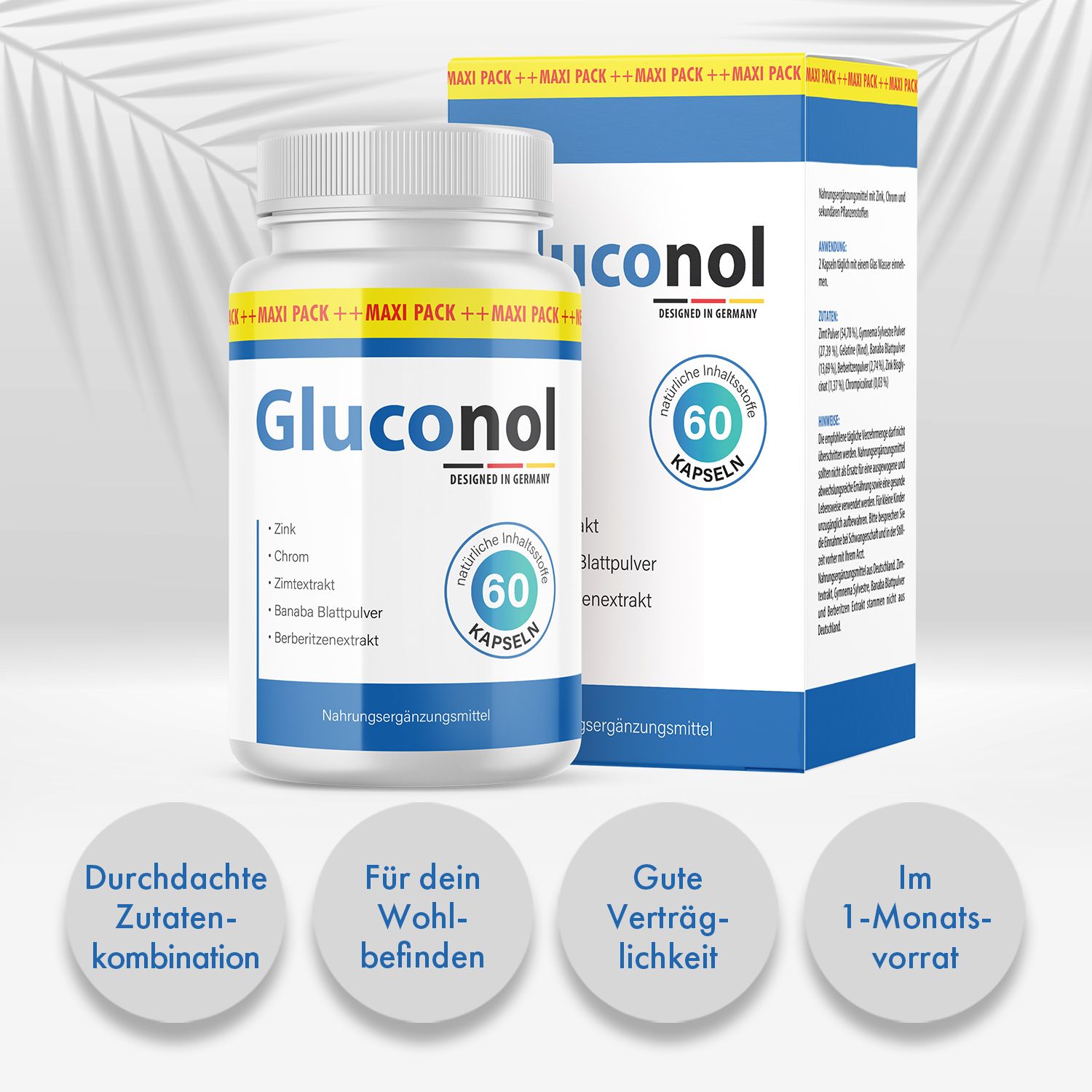 Gluconol Kapseln - Im praktischen Maxi-Pack!