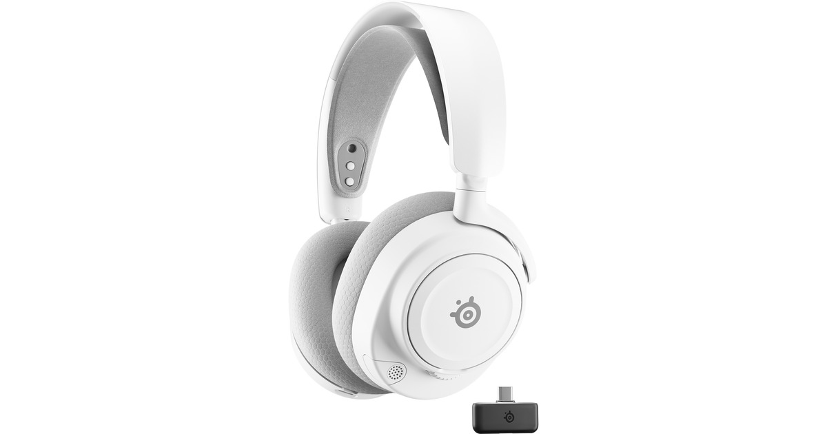 SteelSeriesArctis Nova 7 Wireless Gen 2 over-ear gaming headset  (Wit, Pc, 2.4 GHz / Bluetooth)
