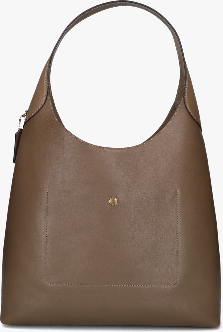 bruine coach schoudertas brooklyn shoulder bag 39