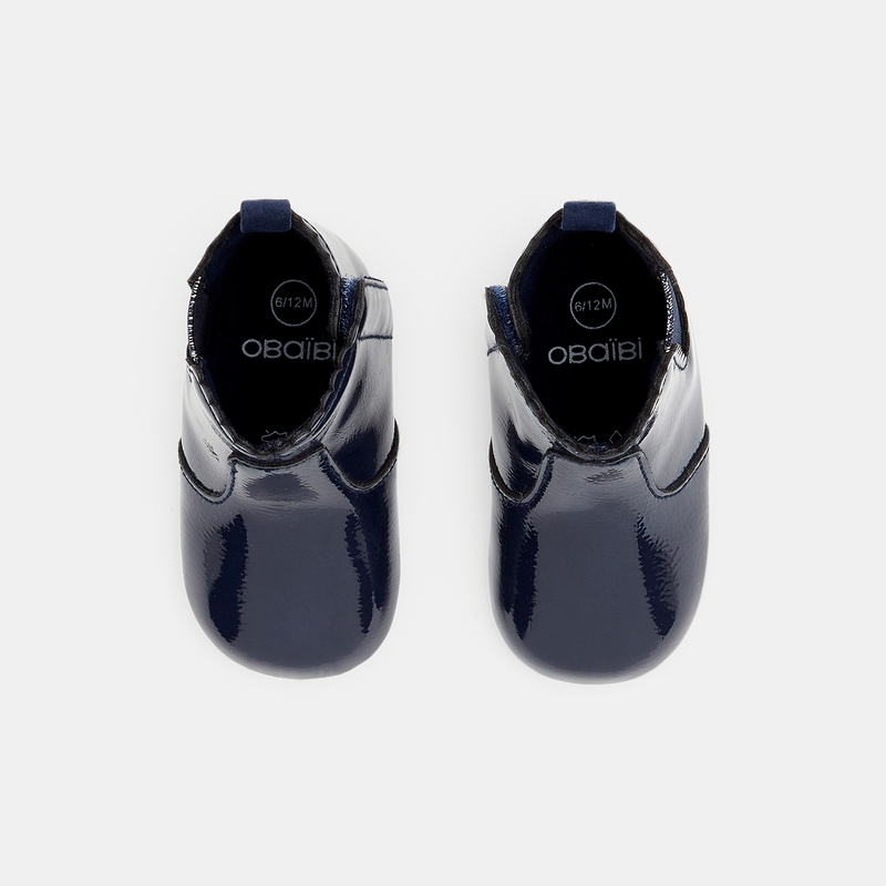 Boots souples vernies