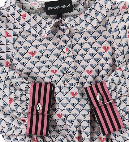Emporio Armani Kjole - LyseRød m. Print