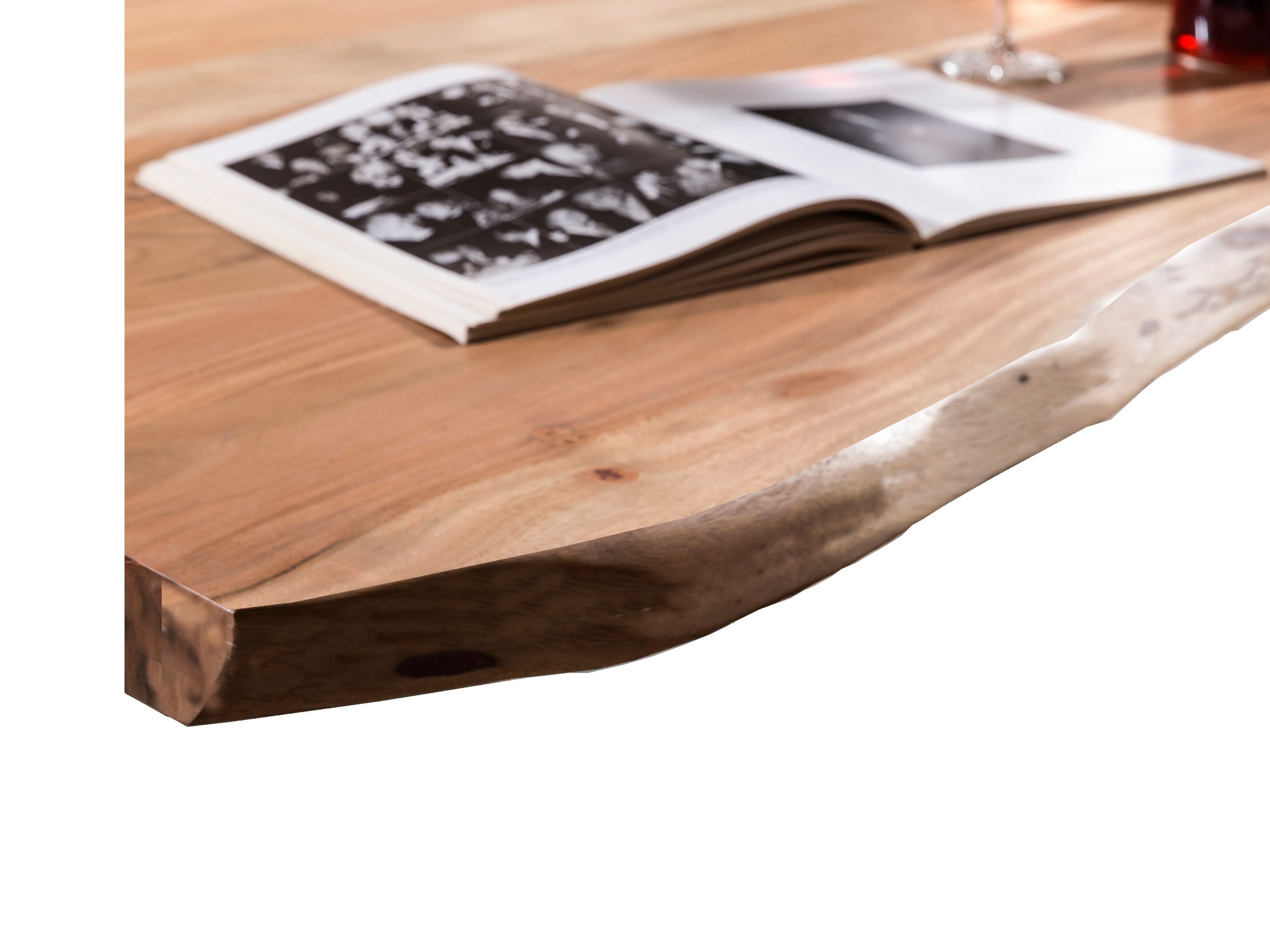 Tisch 200x100 Akazie Metall Holztisch Esstisch Speisetisch Küchentisch Esszimmer