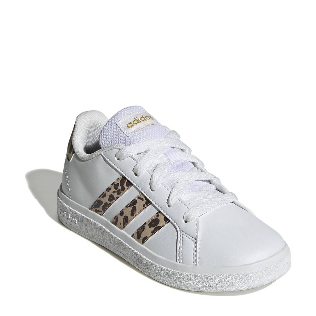 adidas Grand Court 2.0 sneakers wit/panterprint