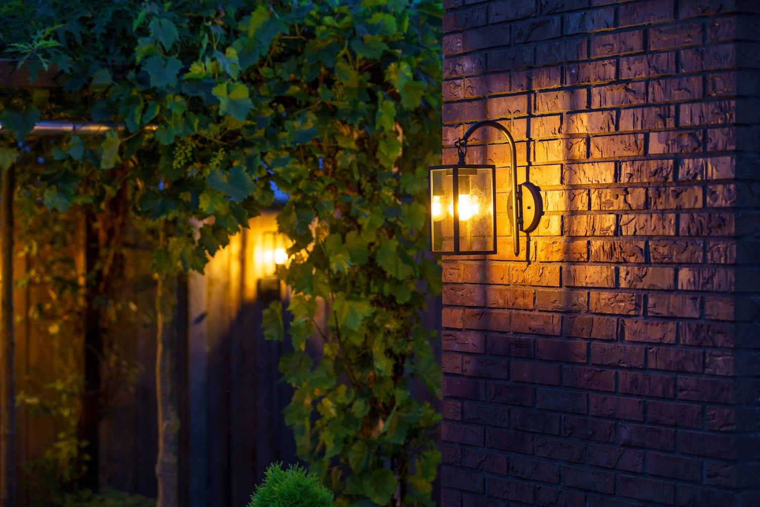 Garden Lights wandlamp Columba zwart 12 x 22 x 45 cm