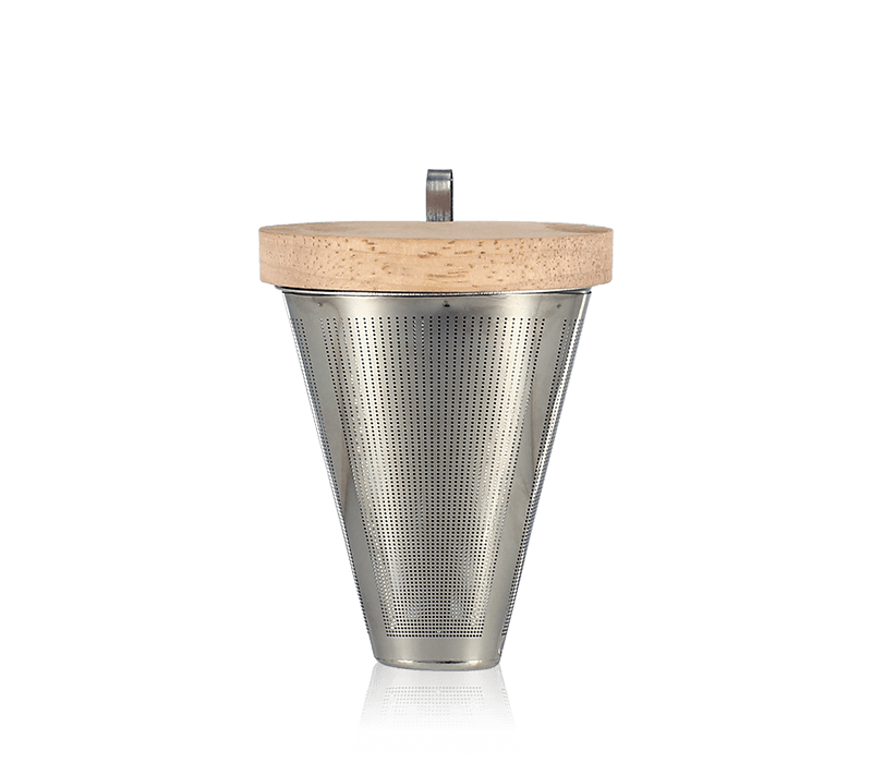 Infuseur à thé en inox avec support en bois-OGO - Sven