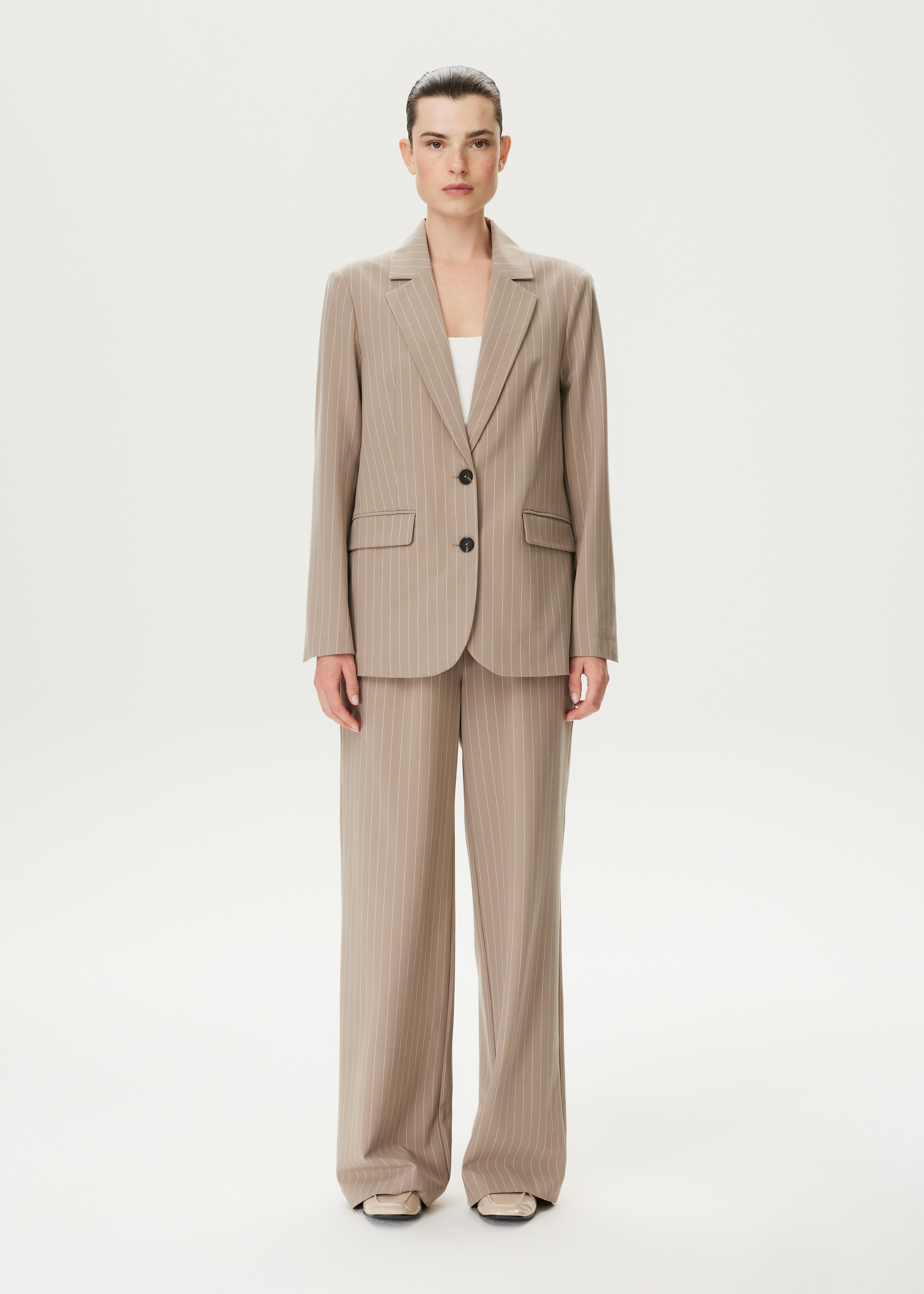 Blazer met krijtstreep motief