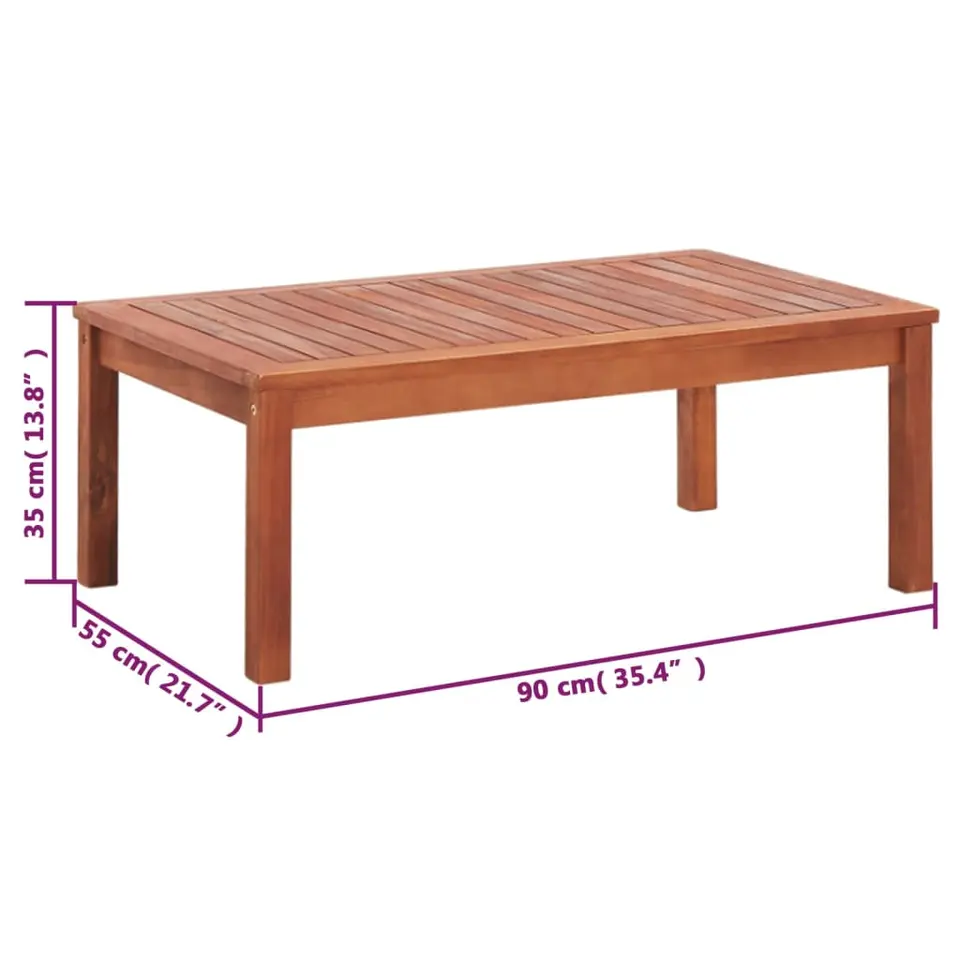 vidaXL - Tuinloungeset - Bruin - Hout