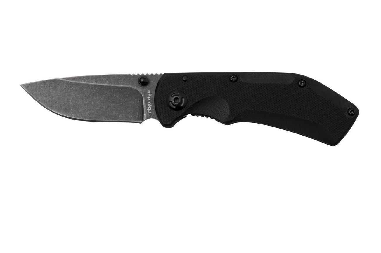 Fox Edge Pop Smoke, Black G10, FE-023 zakmes