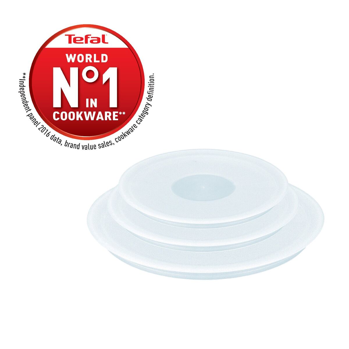 Ingenio plastlokksett 3 deler, 16, 18 & 20 cm