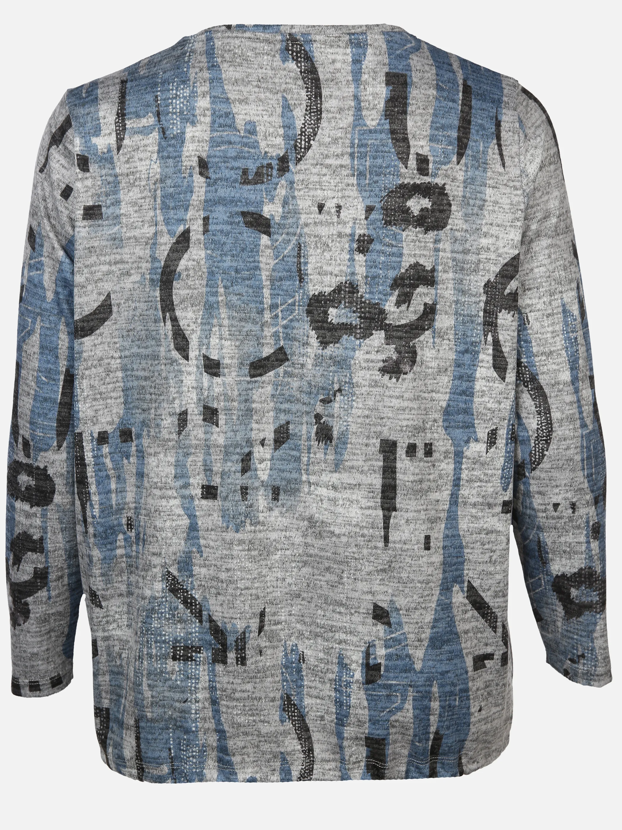 Große Größen Printshirt mit Ziersteinchen