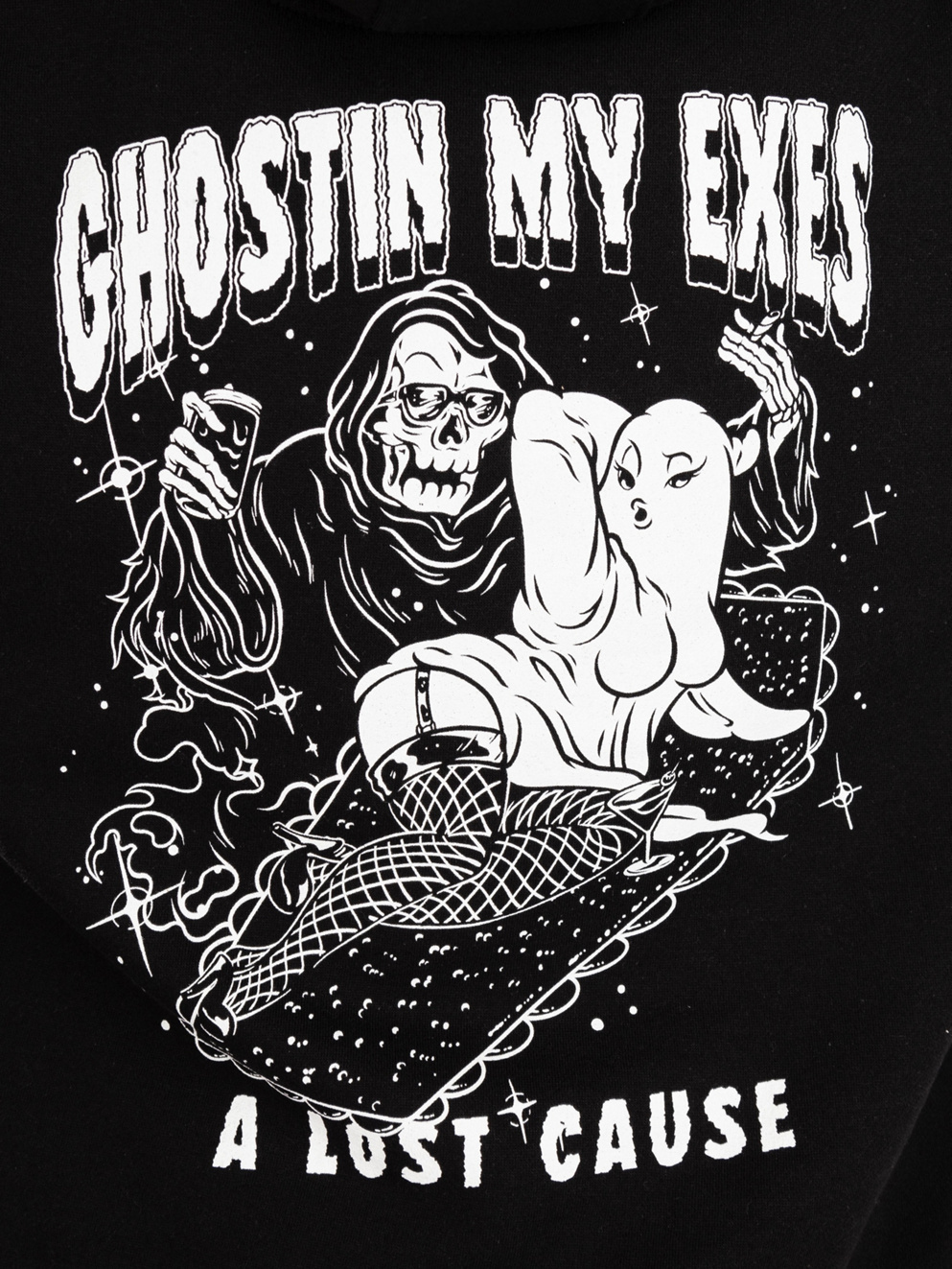 A Lost Cause Ghostin Hoodie black
