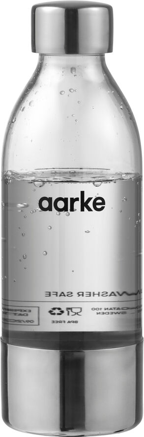 Aarke Kitchenware Small PET Water Bottle 450ml - Po Transparent
