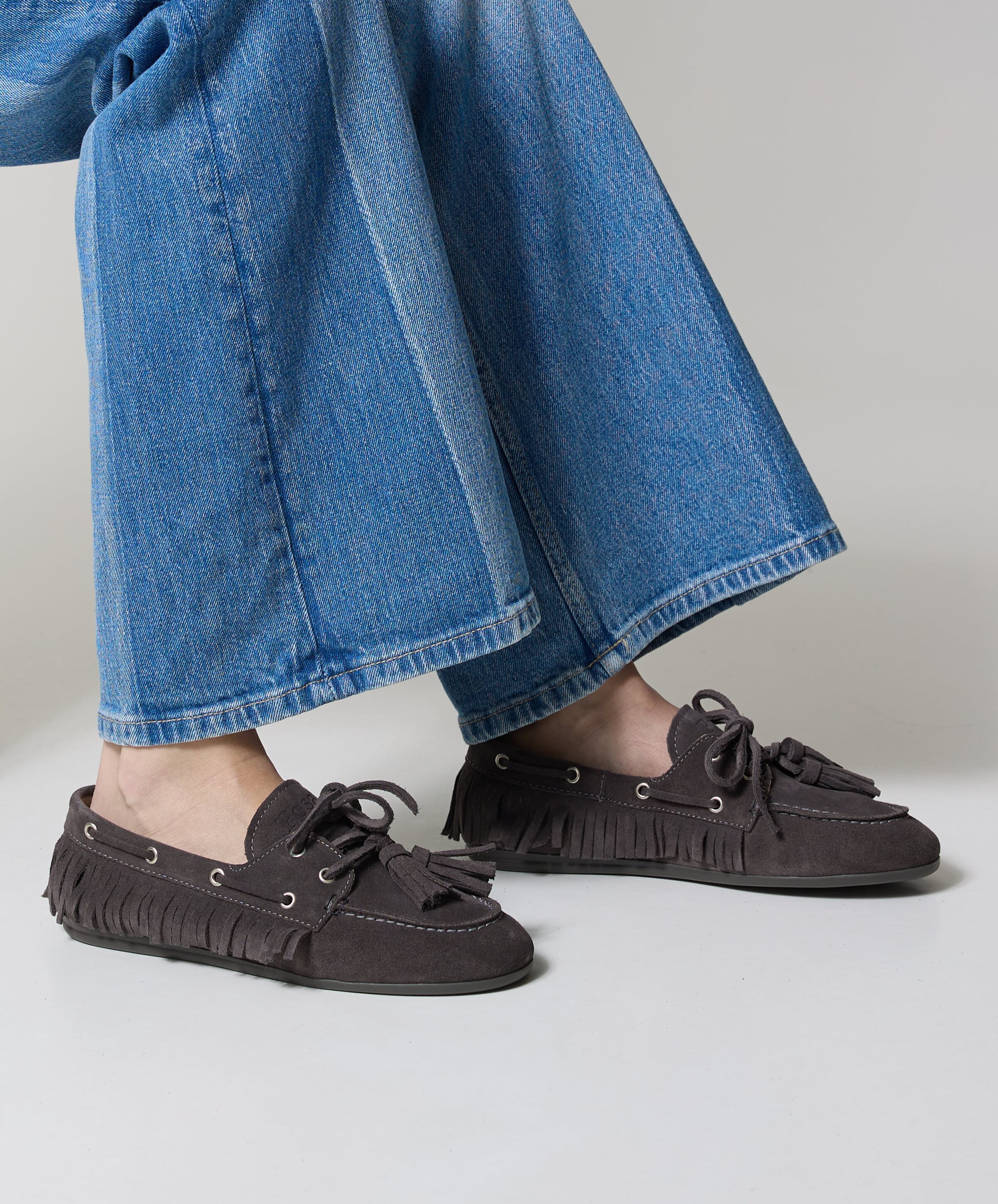 Posa Native dames mocassins grijs