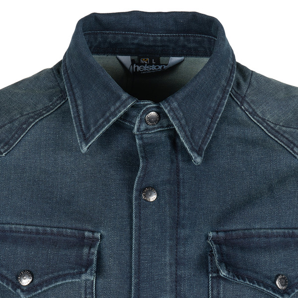 Helstons - Chemise Vince Dirty Bleu