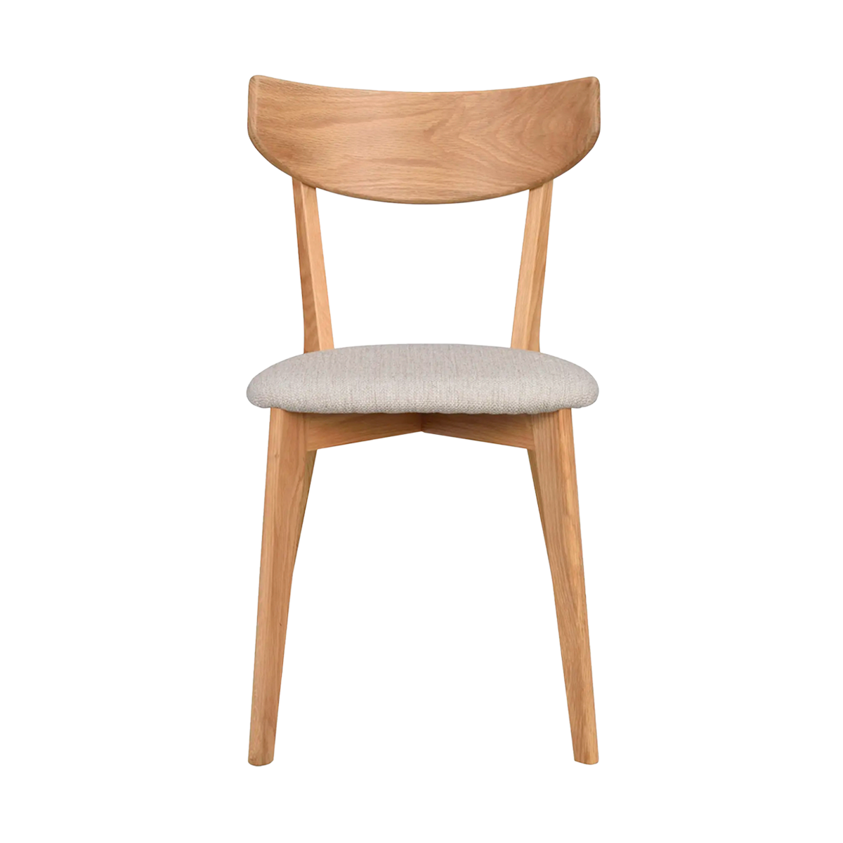 Eetkamerstoel eikenhouten Ami Naturel eiken - grijs