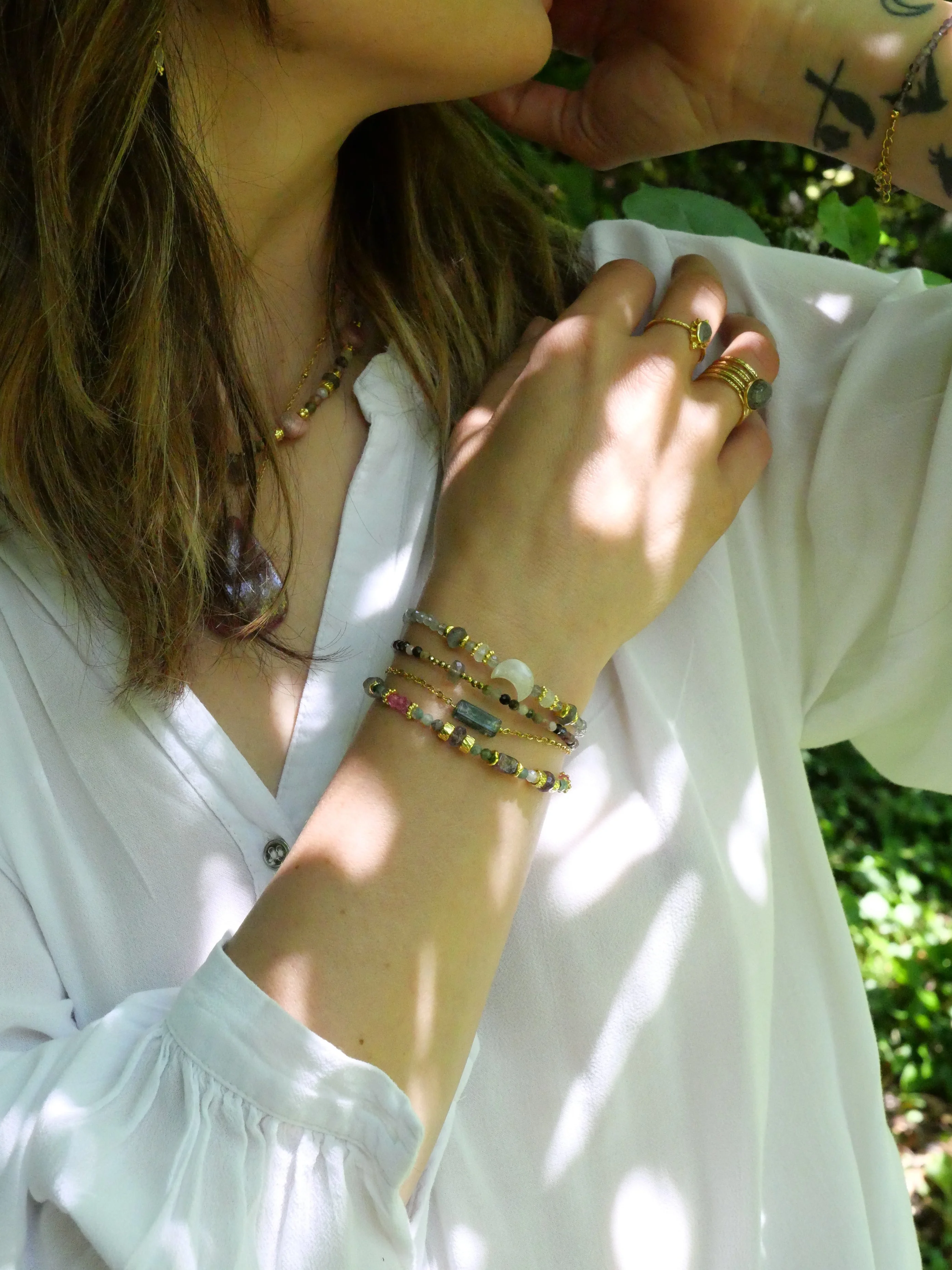 SVATI - Bracelet agate indienne | Multicolore