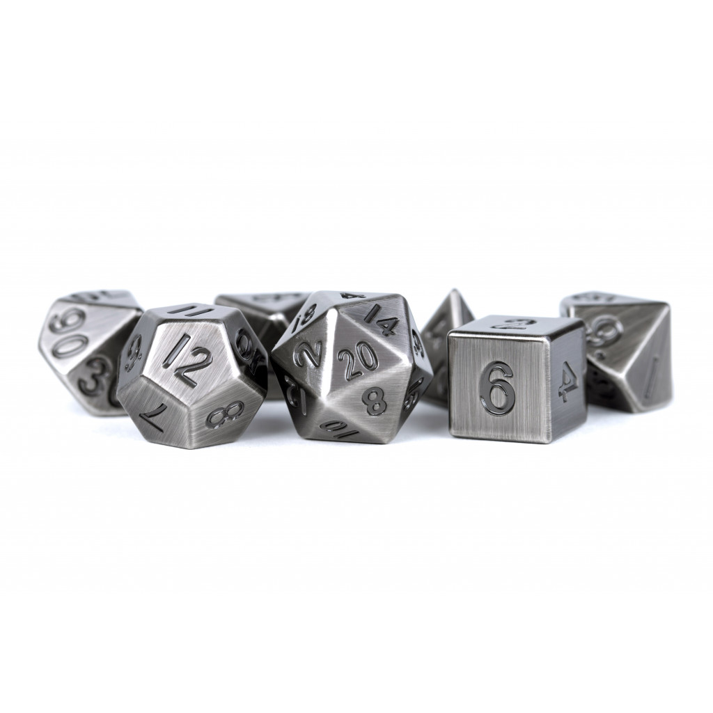 Set de 7 Dés JDR - Métalliques