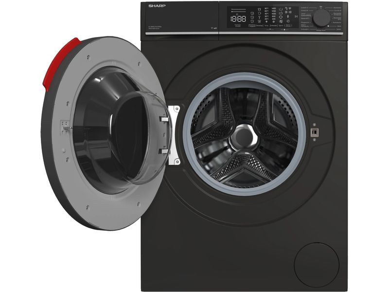 Sharp Waschmaschine ES-WNFL914CMDA-DE Links Frontloader mit 9 kg Ladekapazität
