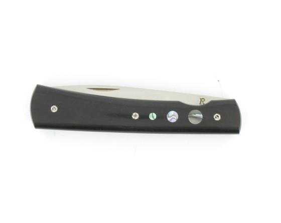 Entretoise Ebène - insert Nacre Couteau de poche par Renoux