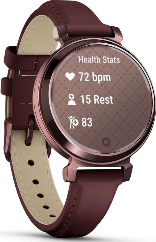 Garmin - Lily 2 - Smartwatch - Bordeaux - Met Mulberry Leren Band
