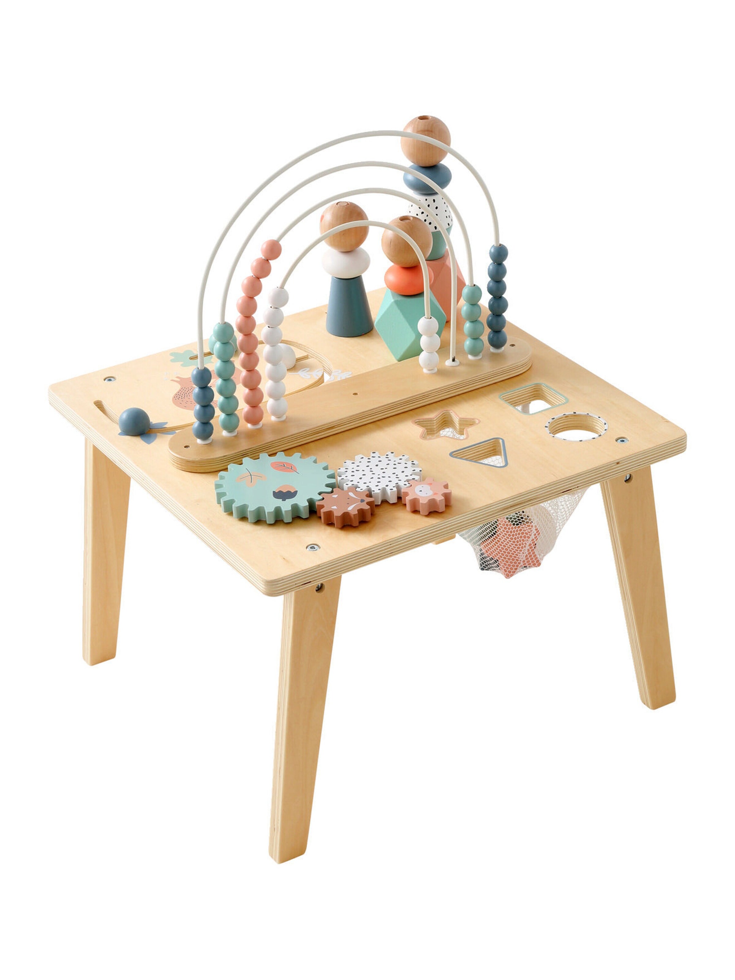 Vertbaudet Kinder Spieltisch REGENBOGEN, Holz FSC® mehrfarbig