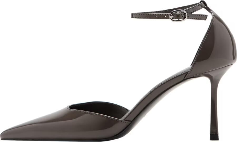 MANGO Pumps 'Beli' donkergrijs