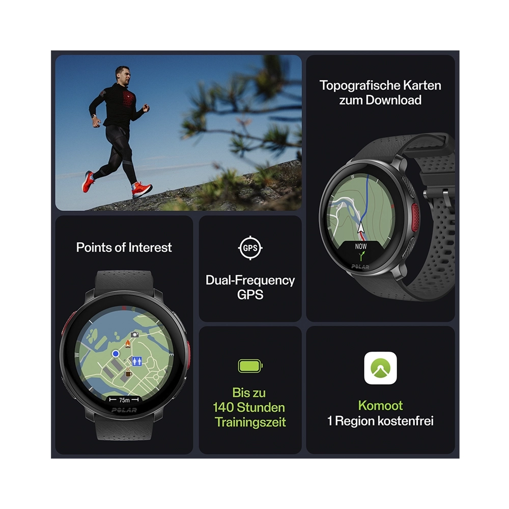 Polar Vantage V3 Smartwatch Night Black 47mm