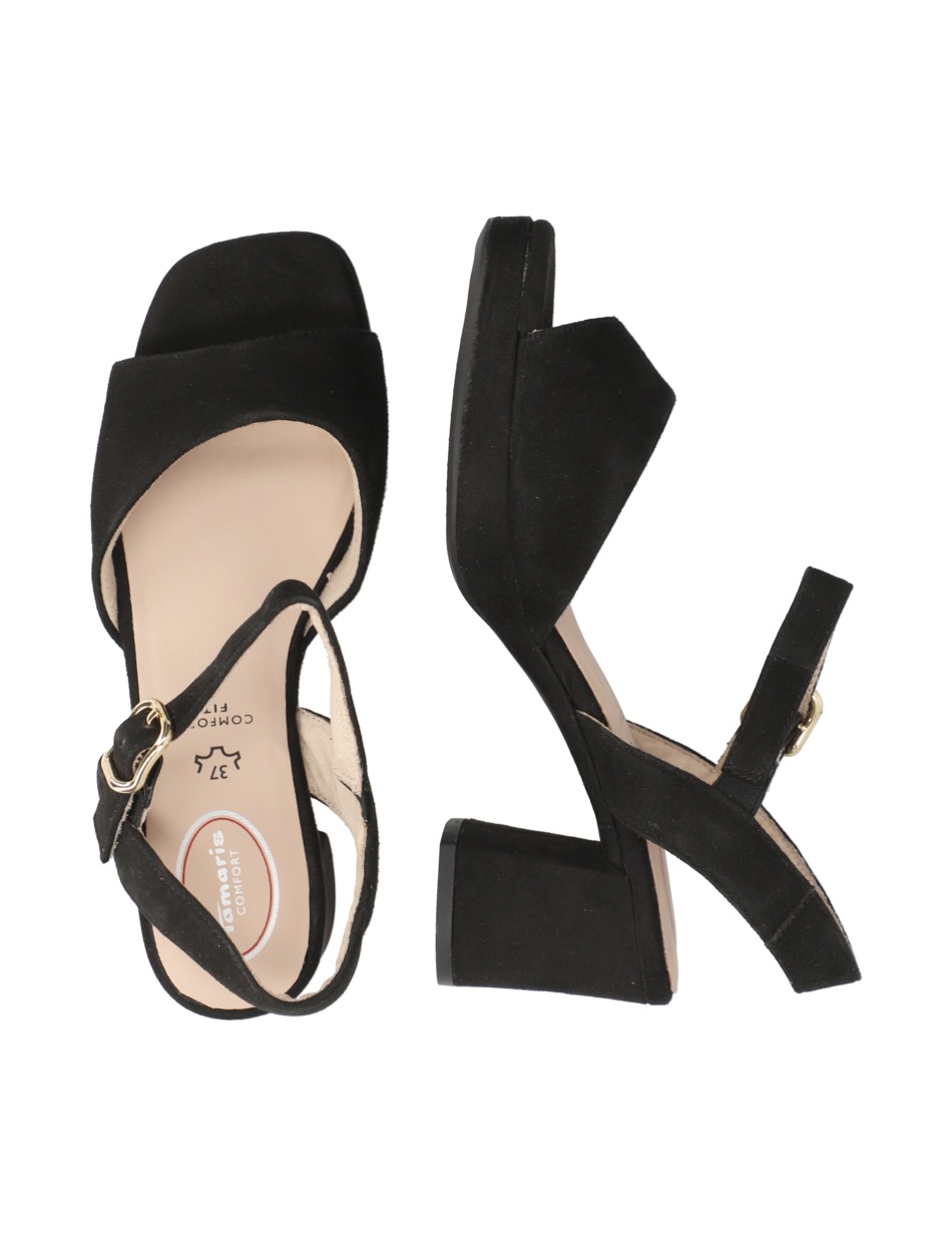 Veloursleder Sandale