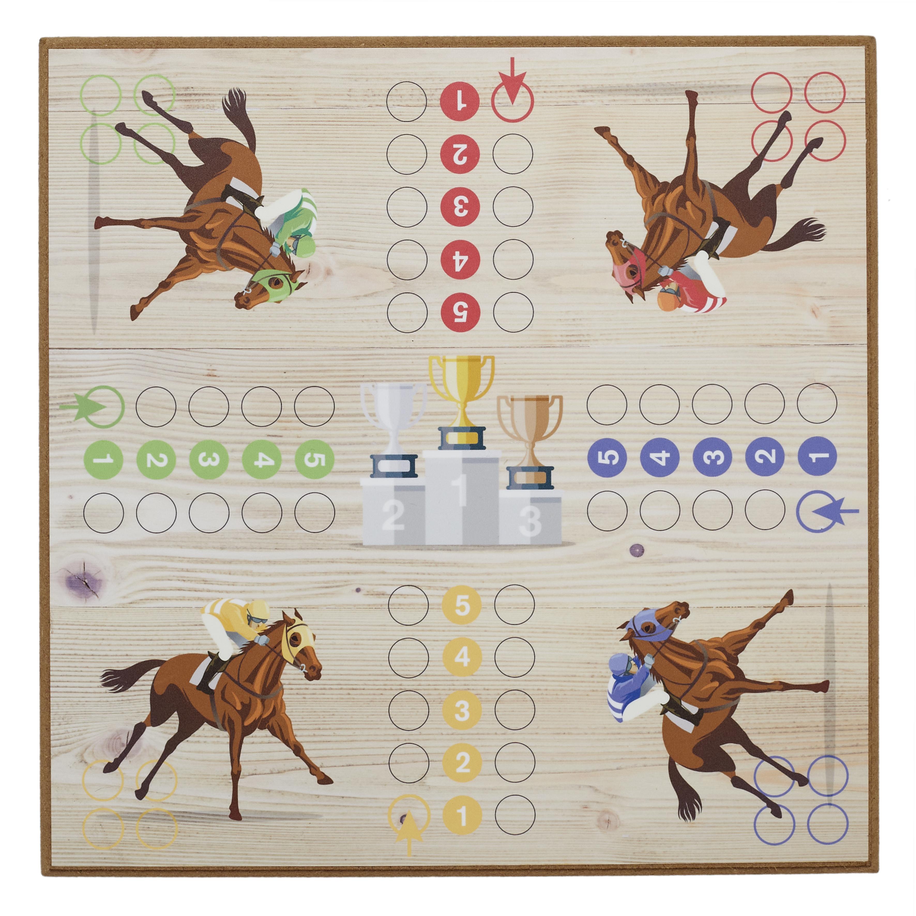 JEU PETITS CHEVAUX BOIS