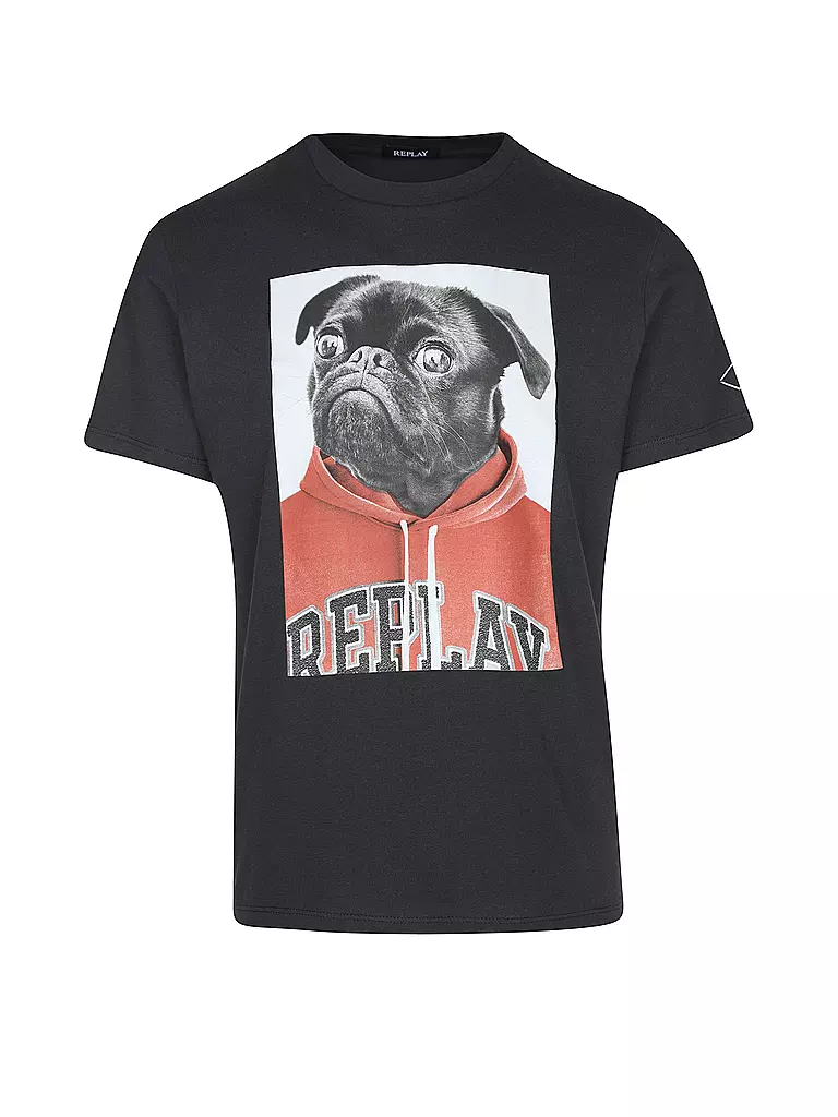 REPLAY T-Shirt schwarz