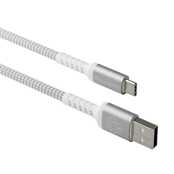 Dbramante1928 - Re-Charge Pro Flettet Kabel - USB-A til USB-C, 1,2m - Hvid