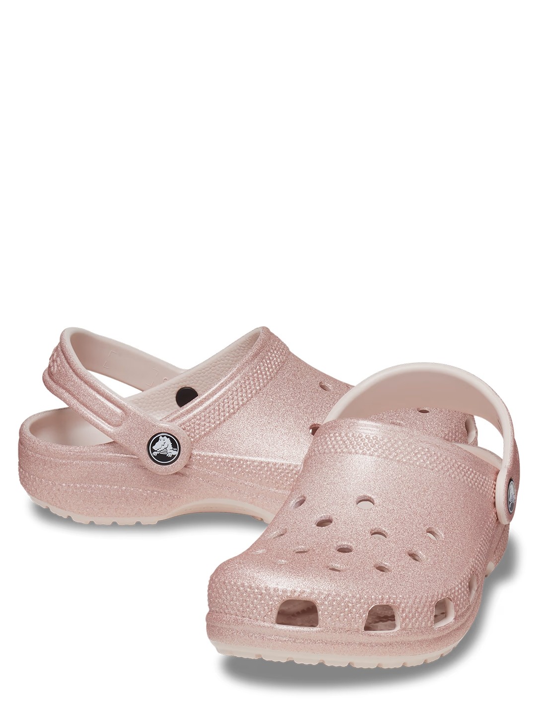 crocs Sabots Femme Enfant Classic Glitter Clog K Qugl Rose