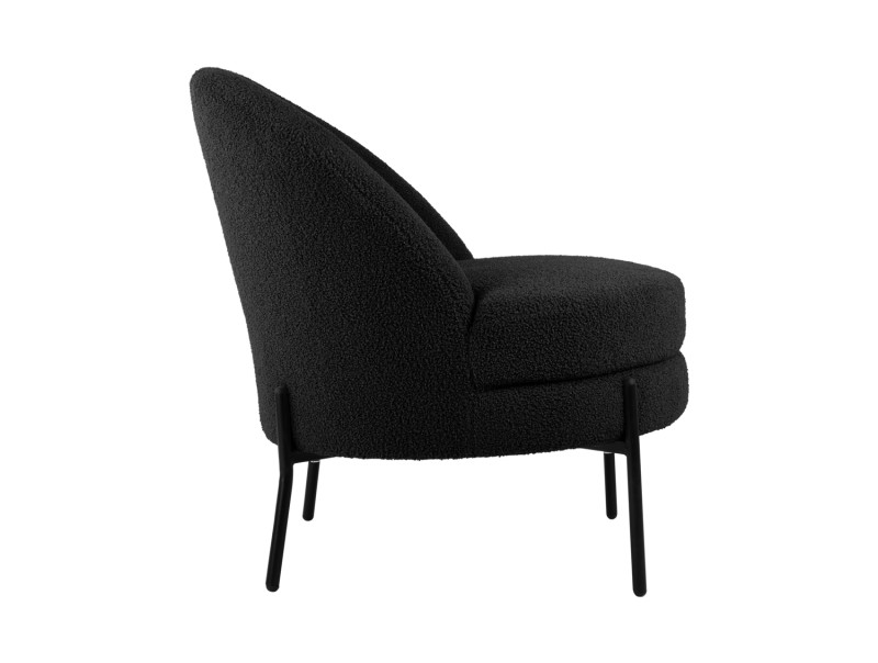 Chair Noble Teddy Curl LM2105BK Black