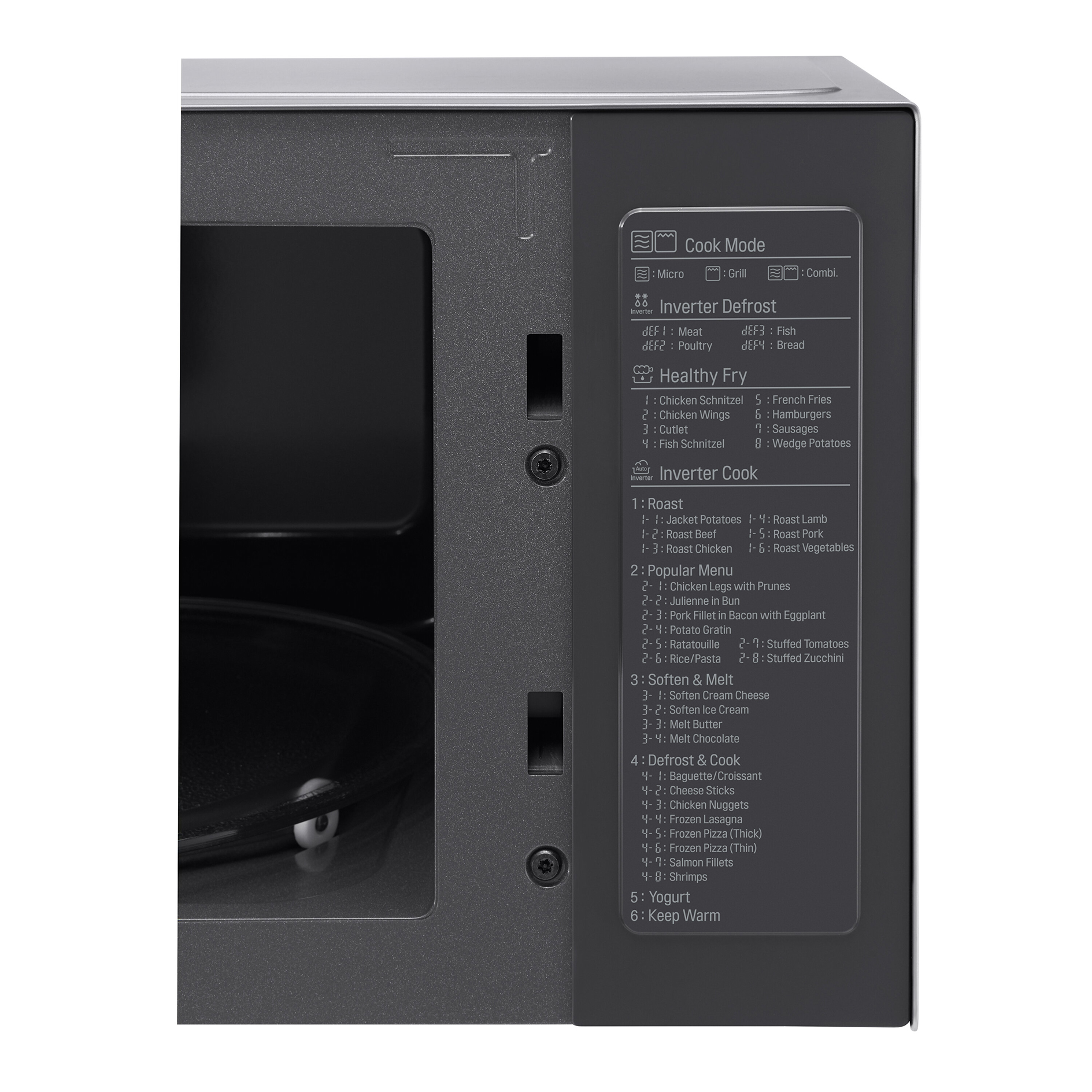 LG Mikrowelle MH6565CPS - Edelstahl - 25 Liter
