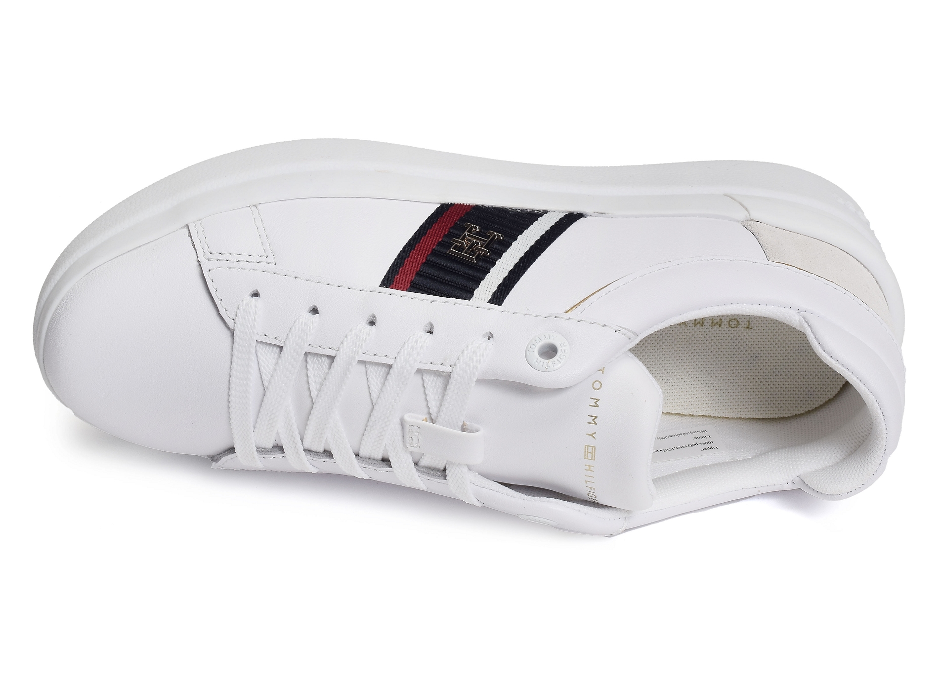 Corp webbing court sneaker 7387 blanc