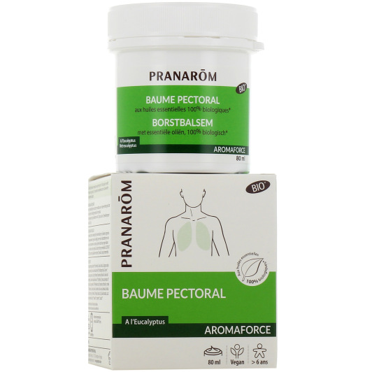 Baume pectoral Pranarom Aromaforce : confort respiratoire, rhume