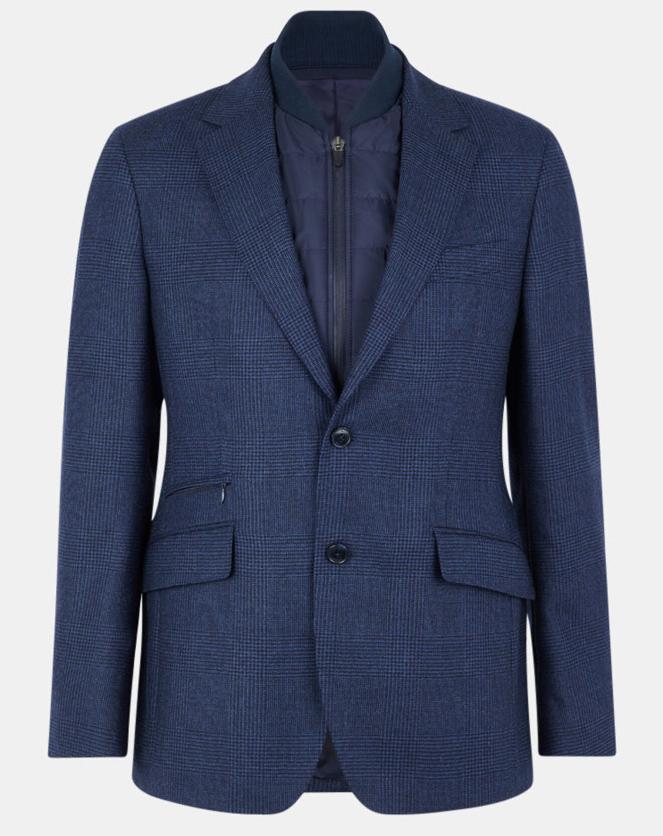 Hackett London Blazer en Laine doublure amovible bleu foncé