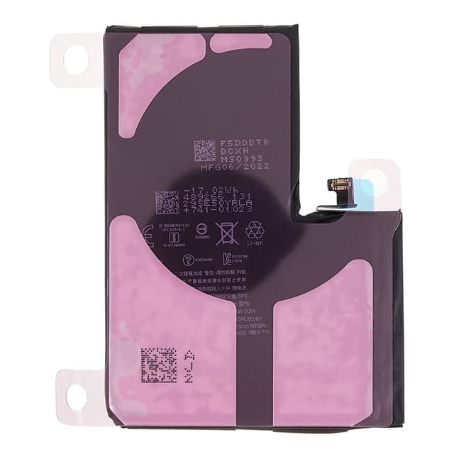 iPhone 13 Pro Max 3,85V 4352mAh genopladeligt Li-ion-batteri + batteriklistermærke