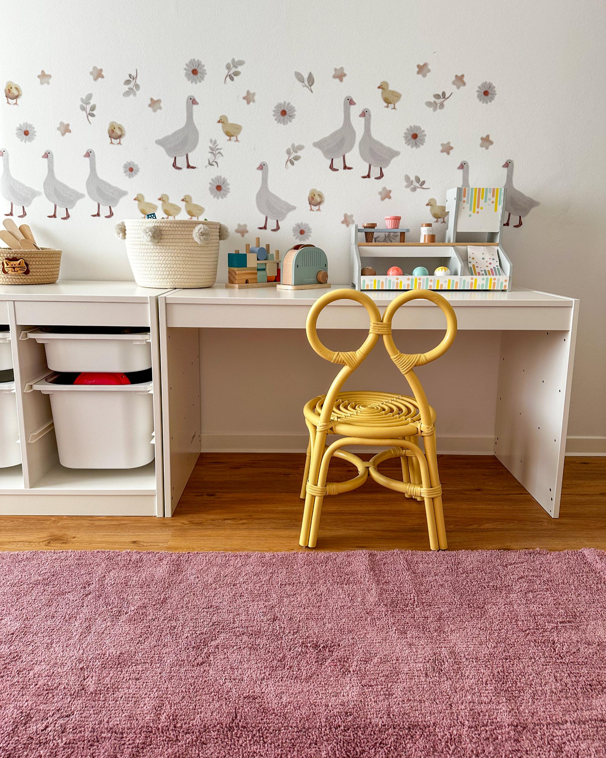 Kinderstoel MIRTIA Rotan Geel