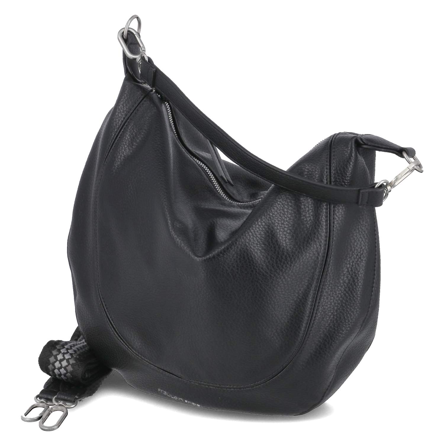 Fräulein Frida Hobo Bag - black