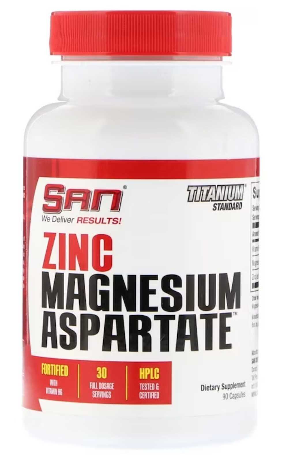 SAN Nutrition Zinco e Aspartato de Magnésio 90 Cápsulas