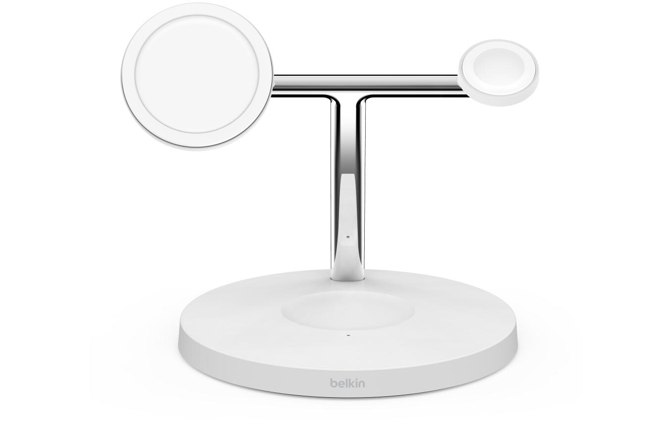 Wireless Charger Boost Charge Pro 3-in-1 15W Weiss<br>MagSafe 3-in-1 Wireless-Ladegerät mit schneller Ladefunktion